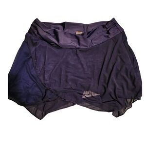 XL Navy‎ Swim Skirt Cover Up Sheer Overlay Elastic Waist Beach Pool Vacation